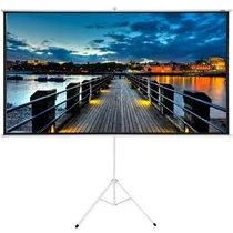 Tela para Projetor Quanta QTTLT100 TriPode 100" 200X150X50CM s/Con