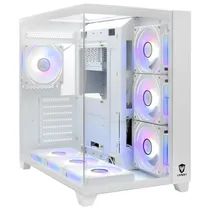 Gabinete Satellite K901 Branco com 7 Coolers e-ATX