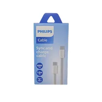 Cable Philips DLC5051CW/70 Usbc A Usbc 1 Metro - White
