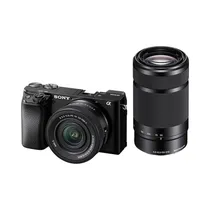 Cámara Mirrorless Sony A6100 Con Objetivos de 16-50 MM Y 55-210 MM (Sony e)