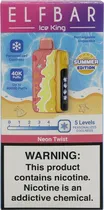 Vape Descartável Elf Bar Ice King - Neon Twist 40000 Puffs
