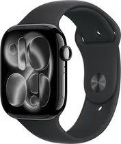 Apple Watch S11 (GPS) Caixa Alumínio Jet Black 46MM Pulseira Esportiva Black M/L MEUX4LW