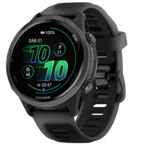 Smartwatch Garmin Forerunner 570 010-02970-00 com 42MM / Tela 1.2" Amoled / 5 Atm / Bisel Alumínio / 8GB / Wi-Fi - Slate Gray