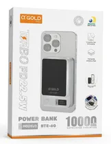 A'Gold Cargador Pro BTE-60 10000MAH Turbo PD 22.5W Black/White