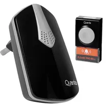 Timbre Inalámbrico Quanta QTCWE05I Bivolt - Negro/Plata