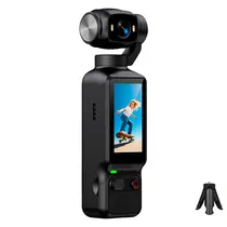Mini Body Camera de Ação Esportiva LK-032 / 180° / 4K / Full HD / Microfone / 1800MAH / Recarregavel - Preto
