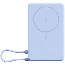 Carregador Portátil Xiaomi Magnetic With Built-In Stand WPB1007Z BHR08PCGL - 10000MAH - USB-C/Wireless - Azul