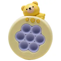 Mini Console Game Luo LU-D3014 Push Pop-It Anti Stress Eletrônico Sensorial A Pilha (Nao Incluida) - Urso Marrom