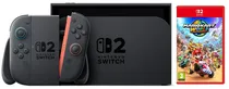 Console Nintendo Switch 2 256GB Gray + Jogo Mario Kart World (Caixa Feia)