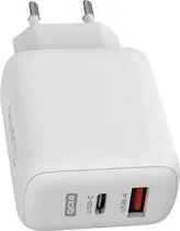 Cargador Pared Quanta QTCCR45 USB-A+USB-C 45W QC3.0 White
