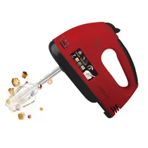 Mini Batedeira Eletrica Ackiliss ACL-6633R Sem Bowl / 270W / 7 Velocidades / 220-240V ~ 50/ 60HZ - Vermelho/ Preto