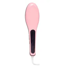 Escova Alisadora para Cabelo Rosa
