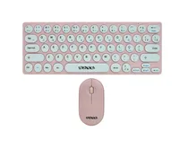Satellite Teclado + Mouse AK-6031G Wireless 2.4GHZ Portugues Rosa