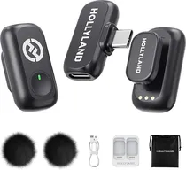 Microfono Hollyland A1 Mini Duo - USB-C (2TX + 1RX USB-C) (Sin Estuche) - Anatel