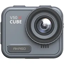 Kit Câmera de Ação Akaso V50 X Cube - 20MP - 4K - À Prova D'Água - Cinza