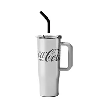 Vaso Térmico Coca Cola NS1200B1 Con Pajita 1200ML Gris