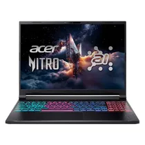 Notebook Gamer Acer Nitro V 16S Ai AMD Ryzen 7-260 RTX 5060 8GB 32GB Ram 1TB SSD Tela 16" Wuxga Windows 11 Inglês Preto - ANV16S-41-R2AJ