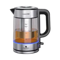 Jarra Eléctrica Electrobras Glass Filter EBJE-06 1.7L 2200W 220V Plata - Negro