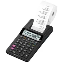 Calculadora Casio HR-8RC-BK com Bobina e Pilha Preto