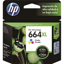 Cartucho HP 664XL F6V30AL Color s/Gar