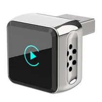 Mini Adaptador Multimidia Wireless Carplay / 2 Em 1 / USB-A - USB-C - Prata