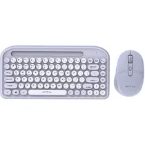 Teclado Wireless Bluetooth FTX Con Mouse FTXGK01 Portugués Lila