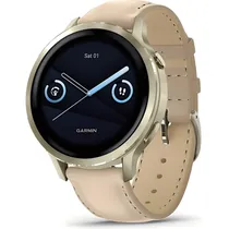 Relógio Smartwatch Garmin Venu 4 41 MM - Lunar Gold/Light Sand (010-03013-03) + Pulseira de Silicone