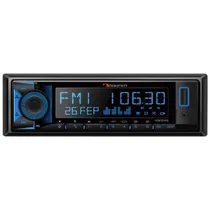 Toca Rádio MP3 Nakamichi NQE514B - 4X 50W RMS - USB/Aux - Bluetooth - AM/FM