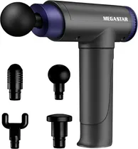 Massageador Electrico Mega Star FMA12 Recargable/Black/Blue