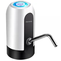 Dispenser Eletrico para Galões de Água Prosper P-0120 / 4W / Recarregavel - Branco/Preto