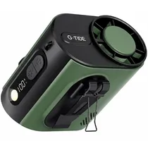 Mini Ventilador G-Tide FW02 5 Pás Recarregável - Verde/Preto