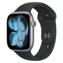 Relógio Apple Watch S11 GPS 46MM MEV44LW/A Grey Black M/L