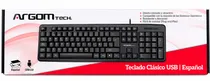 Argom Teclado ARG-KB-7414 Esp Negro