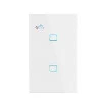 Interruptor Smart 4LIFE FLT2SWZ Touch Con 2 Interruptores Zigbee