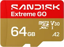Memória Micro SDXC Uhs-I Sandisk Extreme Go 64GB 170MB/s