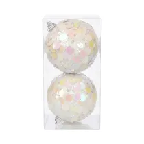 Conjunto de Bolas de Natal Oriente MG250534 10CM 2 Peças