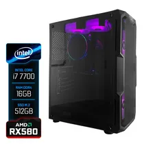 PC Up Gamer Venon i7 7A/ 16GB/ M.2 512/ RX580/ 400W 5FAN RGB