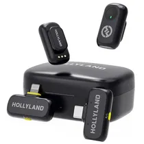 Microfone Sem Fio para Smartphone Hollyland Lark A1 Combo com USB-C Lightning - Space Gray