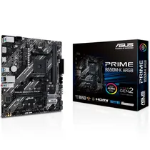 Placa Mãe AMD (AM4) Asus B550M-K Prime Argb
