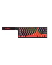Teclado Mecanico Aula WIN60HE Max RBG/ 60%/ 8K/ Yongchun Mag/ Black/ Red