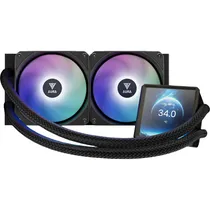Cooler Líquido Gamdias Aura GL240 LCD Ips 4" Argb 240 MM para Cpu - Preto