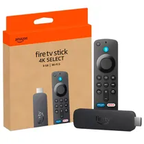 Adaptador Multimídia Amazon Fire TV Stick 4K Select com Alexa / 8GB / Wi-Fi 5 - Preto