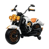 Moto Elétrica Infantil Estilo Harley Cor Branco Mod 719