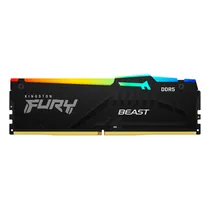 Memória Ram Kingston DDR5 16 GB 5600MHZ Black RGB Fury Beast - KF556C40BBA-16
