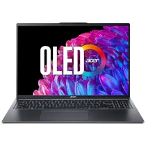 Notebook Acer Swift Go 16 SFG16-72-5844 - Intel Core 5-125H 3.6GHZ - 8/512GB SSD - 16" - Steel Gray
