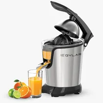 Extrator de Suco Eletrico Qylar Citrus Juicer QY-0310 / 400W / 620ML / 110-127V ~ 50/ 60HZ - Preto/ Inox