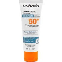 Protetor Solar Facial Babaria Ácido Hialurônico FPS50+ - 75ML