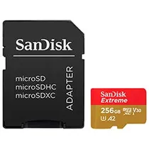 Cartão de Memória Micro SD Sandisk Extreme V30 A2 U3 4K Uhd - 190-130MB/s