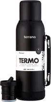 Garrafa Térmica Terrano 1L Premium 2028071 - Preto Opaco