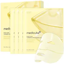 Máscara Facial Medicube Kojic Acid Turmeric Brightening Gel Mask - Gelatinoso - 4 Peças - 28GR